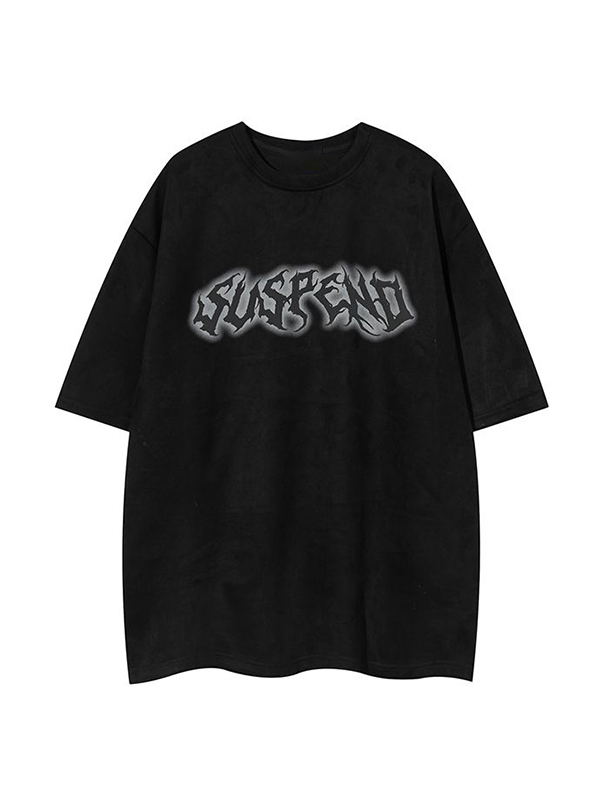 Camiseta de manga corta con estampado de mariposas callejeras para hombre-1