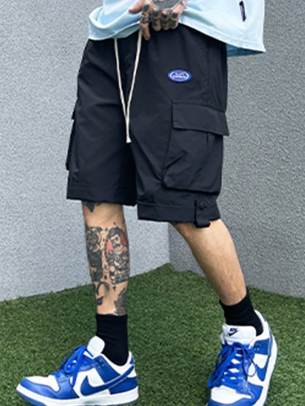 Shorts cargo de pierna recta para hombre-2